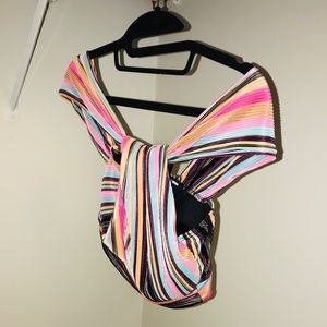 Off shoulder crop top